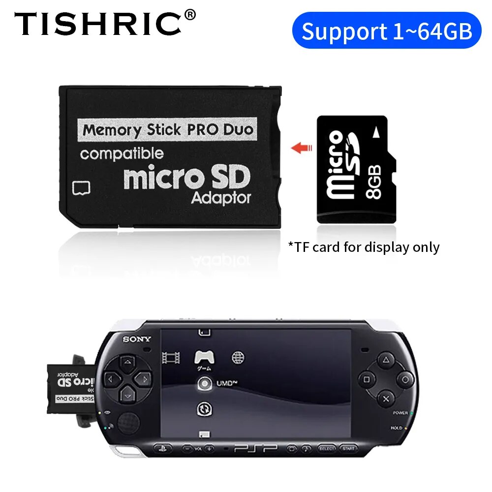 TISHRIC ũ SD TF-MS , SD SDHC ޸ ī , ̴ ޸ ƽ   ī ,  PSV PSP ø 1-64GB